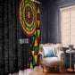 Personalized Adinkra Afro-Akan Culture Window Curtain Afrikan Colors