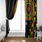Personalized Adinkra Afro-Akan Culture Window Curtain Afrikan Colors