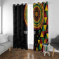 Personalized Adinkra Afro-Akan Culture Window Curtain Afrikan Colors