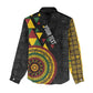 Personalized Adinkra Afro-Akan Culture Women Casual Shirt Afrikan Colors