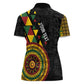 Personalized Adinkra Afro-Akan Culture Women Polo Shirt Afrikan Colors