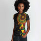 Personalized Adinkra Afro-Akan Culture Women Polo Shirt Afrikan Colors