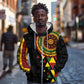 Personalized Adinkra Afro-Akan Culture Zip Hoodie Afrikan Colors