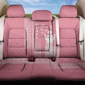 Personalized Adinkra Afro-Akan Culture Back Car Seat Cover Duafe - Women's Day