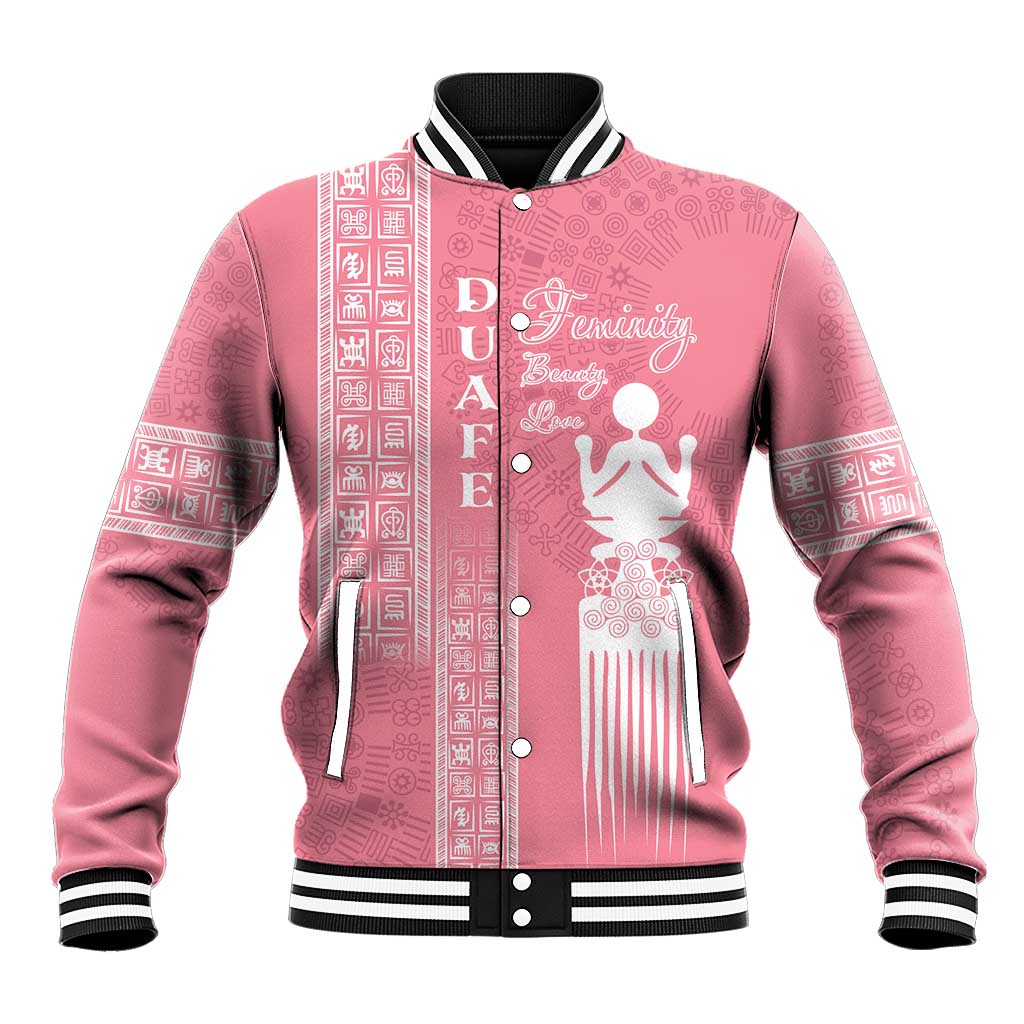 Personalized Adinkra Afro-Akan Culture Baseball Jacket Duafe - Women's Day