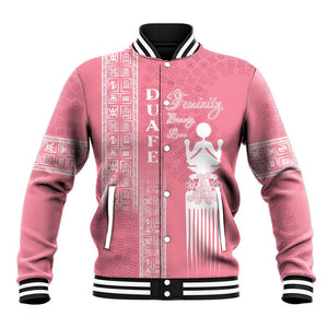 Personalized Adinkra Afro-Akan Culture Baseball Jacket Duafe - Women's Day