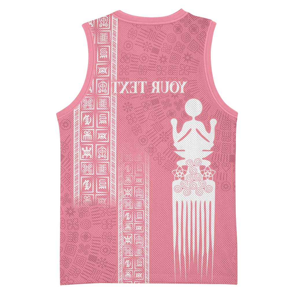 Personalized Adinkra Afro-Akan Culture Basketball Jersey Duafe - Women's Day - African Pride