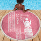 Personalized Adinkra Afro-Akan Culture Beach Blanket Duafe - Women's Day