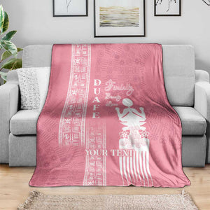 Personalized Adinkra Afro-Akan Culture Blanket Duafe - Women's Day