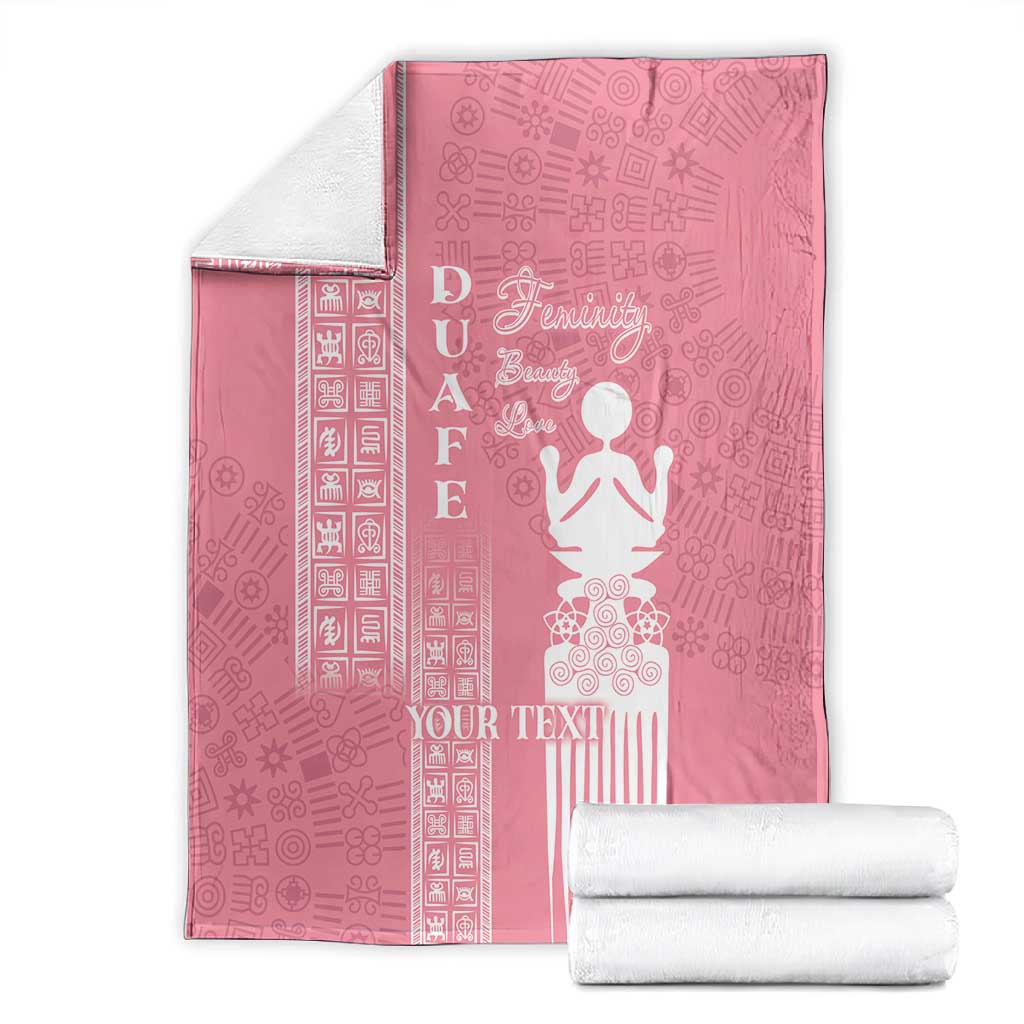 Personalized Adinkra Afro-Akan Culture Blanket Duafe - Women's Day