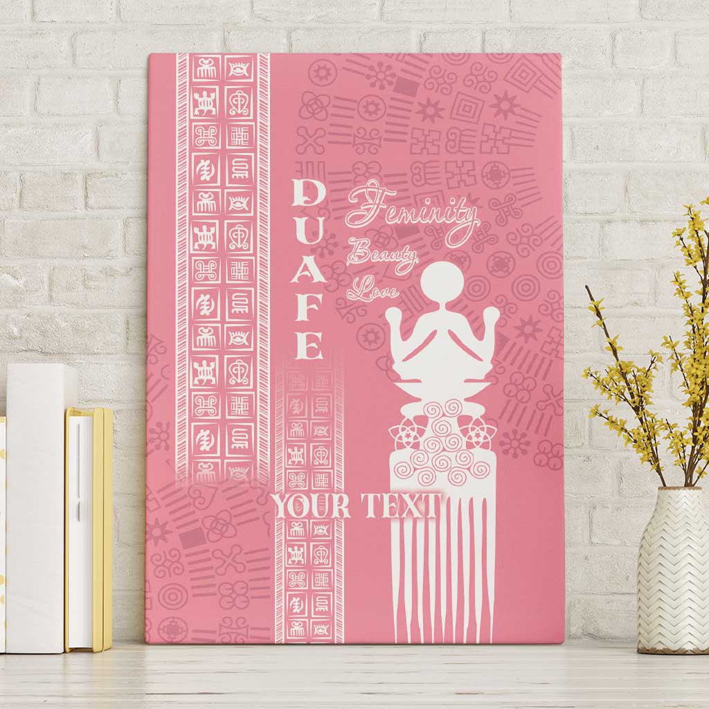 Personalized Adinkra Afro-Akan Culture Canvas Wall Art Duafe - Women's Day