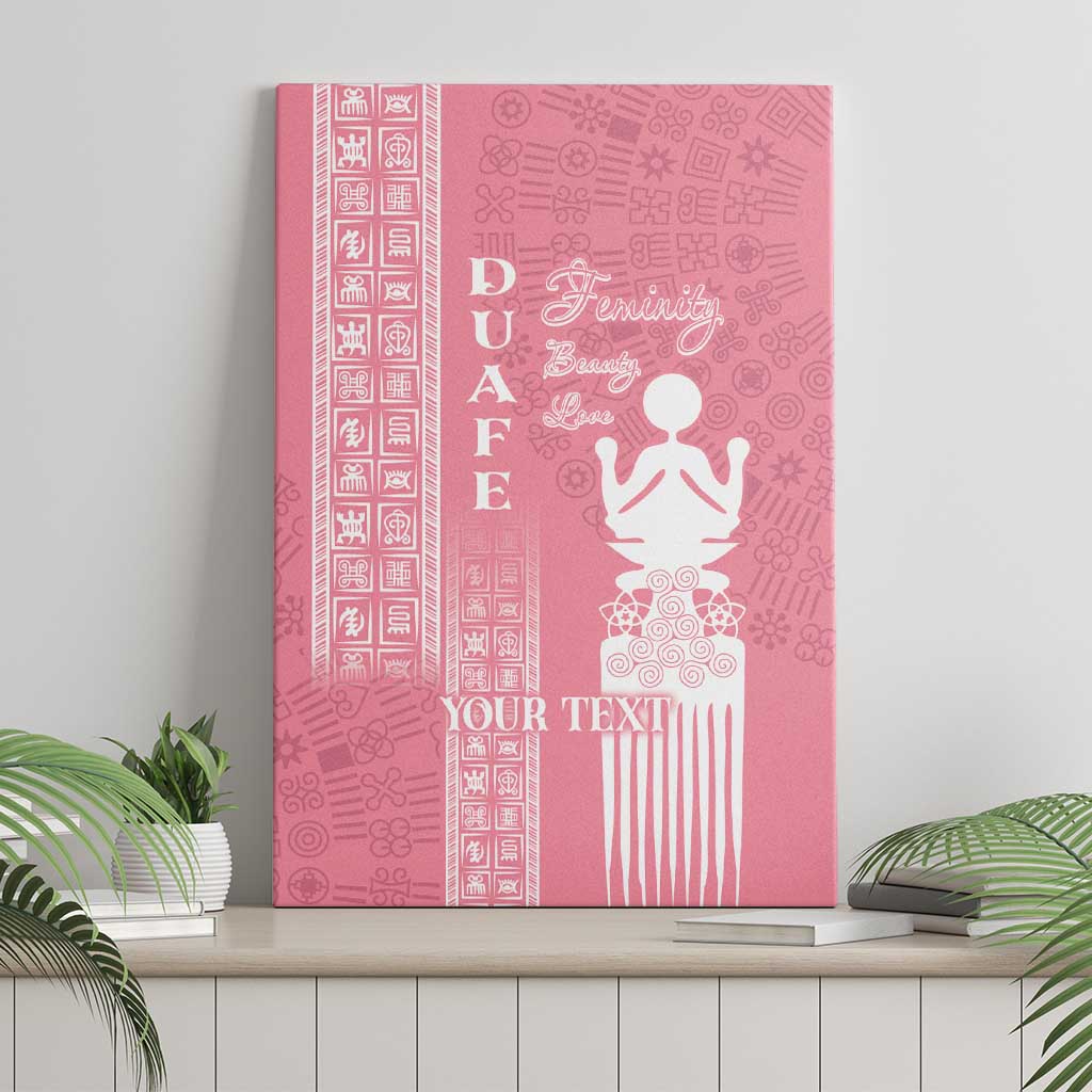 Personalized Adinkra Afro-Akan Culture Canvas Wall Art Duafe - Women's Day
