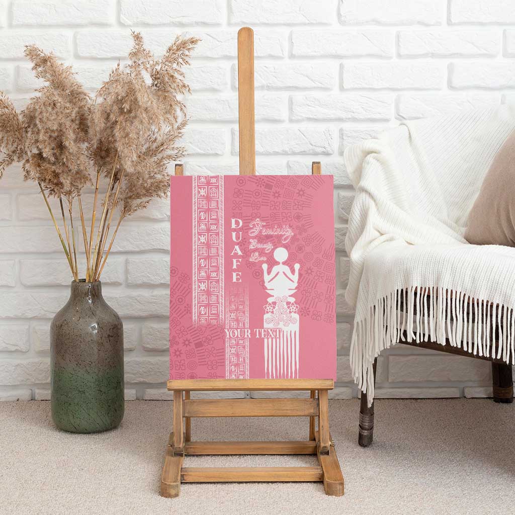 Personalized Adinkra Afro-Akan Culture Canvas Wall Art Duafe - Women's Day