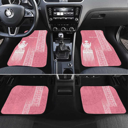 Personalized Adinkra Afro-Akan Culture Car Mats Duafe - Women's Day