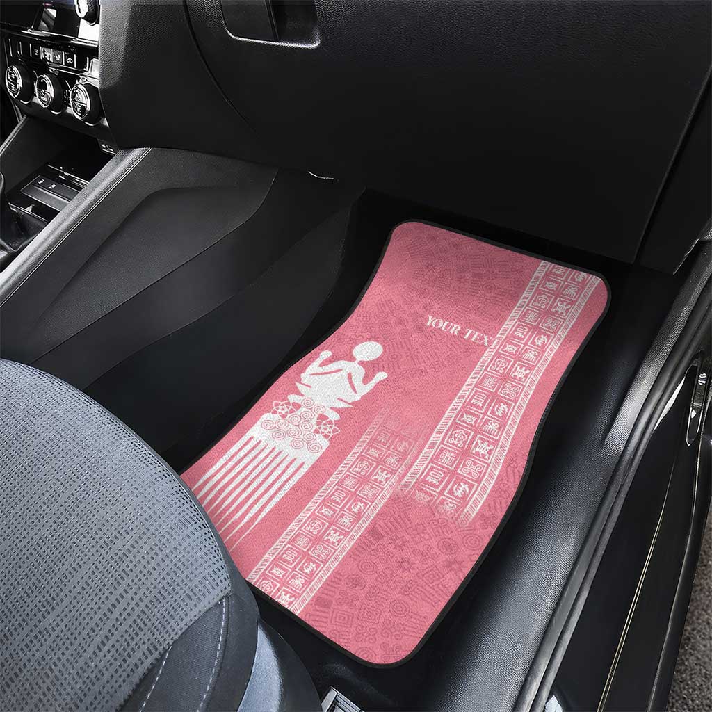 Personalized Adinkra Afro-Akan Culture Car Mats Duafe - Women's Day