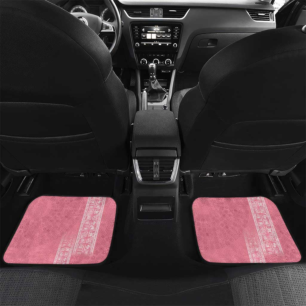 Personalized Adinkra Afro-Akan Culture Car Mats Duafe - Women's Day