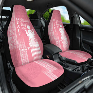 Personalized Adinkra Afro-Akan Culture Car Seat Cover Duafe - Women's Day