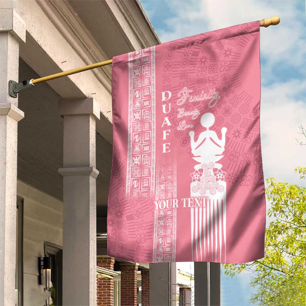 Personalized Adinkra Afro-Akan Culture Garden Flag Duafe - Women's Day