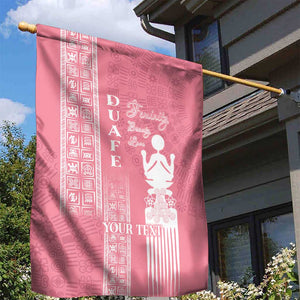 Personalized Adinkra Afro-Akan Culture Garden Flag Duafe - Women's Day