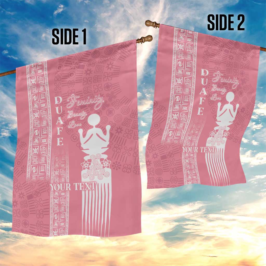 Personalized Adinkra Afro-Akan Culture Garden Flag Duafe - Women's Day