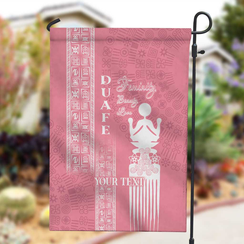 Personalized Adinkra Afro-Akan Culture Garden Flag Duafe - Women's Day