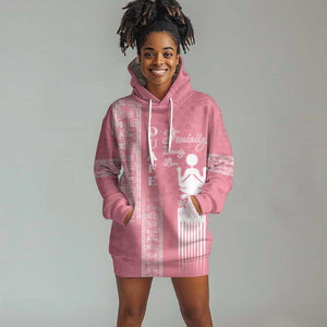 Personalized Adinkra Afro-Akan Culture Hoodie Dress Duafe - Women's Day