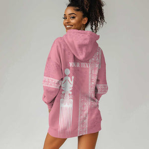 Personalized Adinkra Afro-Akan Culture Hoodie Dress Duafe - Women's Day