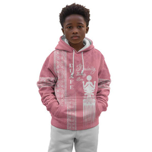 Personalized Adinkra Afro-Akan Culture Kid Hoodie Duafe - Women's Day