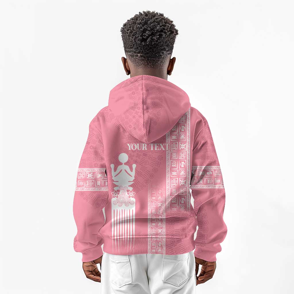 Personalized Adinkra Afro-Akan Culture Kid Hoodie Duafe - Women's Day
