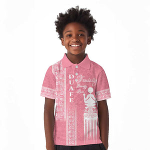 Personalized Adinkra Afro-Akan Culture Kid Polo Shirt Duafe - Women's Day