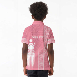 Personalized Adinkra Afro-Akan Culture Kid Polo Shirt Duafe - Women's Day