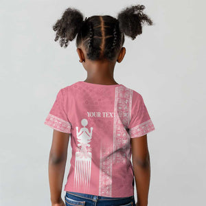 Personalized Adinkra Afro-Akan Culture Kid T shirt Duafe - Women's Day