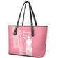 Personalized Adinkra Afro-Akan Culture Leather Tote Bag Duafe - Women's Day