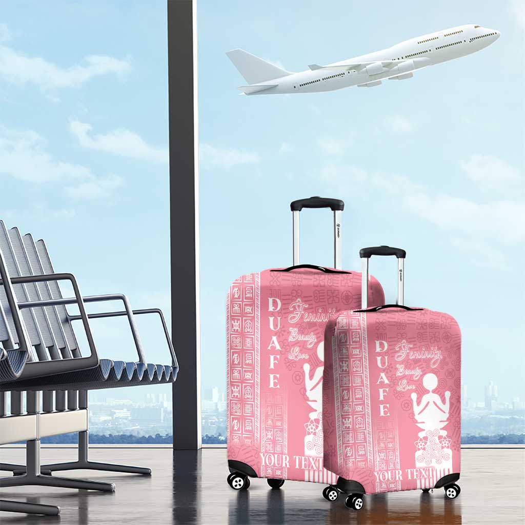 Personalized Adinkra Afro-Akan Culture Luggage Cover Duafe - Women's Day