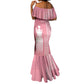Personalized Adinkra Afro-Akan Culture Mermaid Dress Duafe - Women's Day