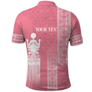 Personalized Adinkra Afro-Akan Culture Polo Shirt Duafe - Women's Day