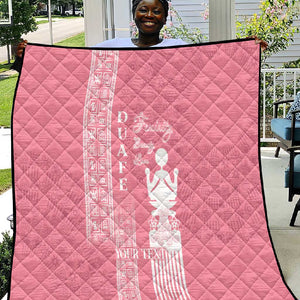 Personalized Adinkra Afro-Akan Culture Quilt Duafe - Women's Day
