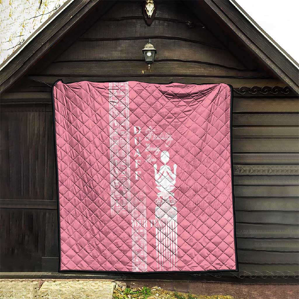 Personalized Adinkra Afro-Akan Culture Quilt Duafe - Women's Day