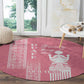 Personalized Adinkra Afro-Akan Culture Round Carpet Duafe - Women's Day