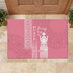 Personalized Adinkra Afro-Akan Culture Rubber Doormat Duafe - Women's Day