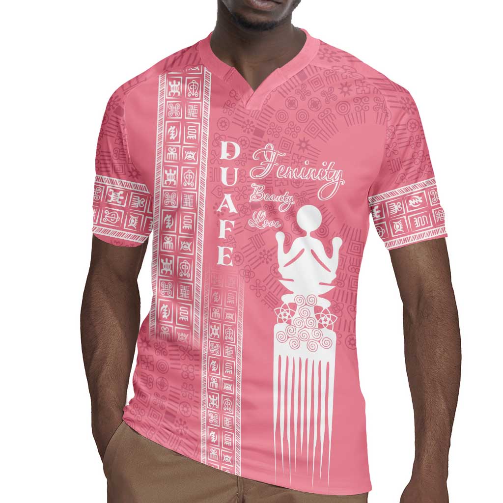 Personalized Adinkra Afro-Akan Culture Rugby Jersey Duafe - Women's Day