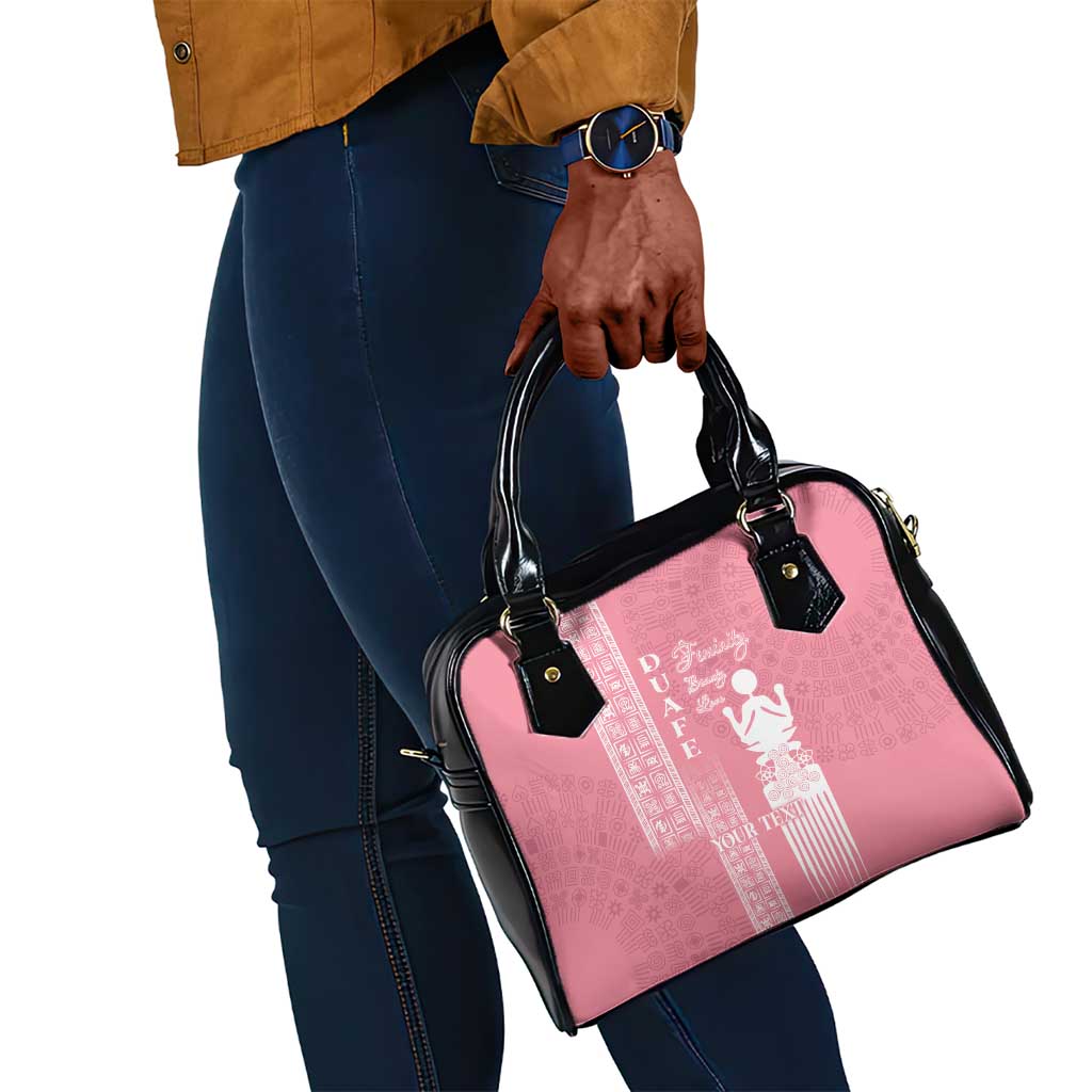 Personalized Adinkra Afro-Akan Culture Shoulder Handbag Duafe - Women's Day