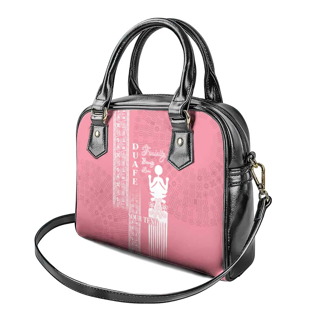 Personalized Adinkra Afro-Akan Culture Shoulder Handbag Duafe - Women's Day