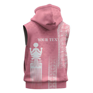 Personalized Adinkra Afro-Akan Culture Sleeveless Hoodie Duafe - Women's Day - African Pride