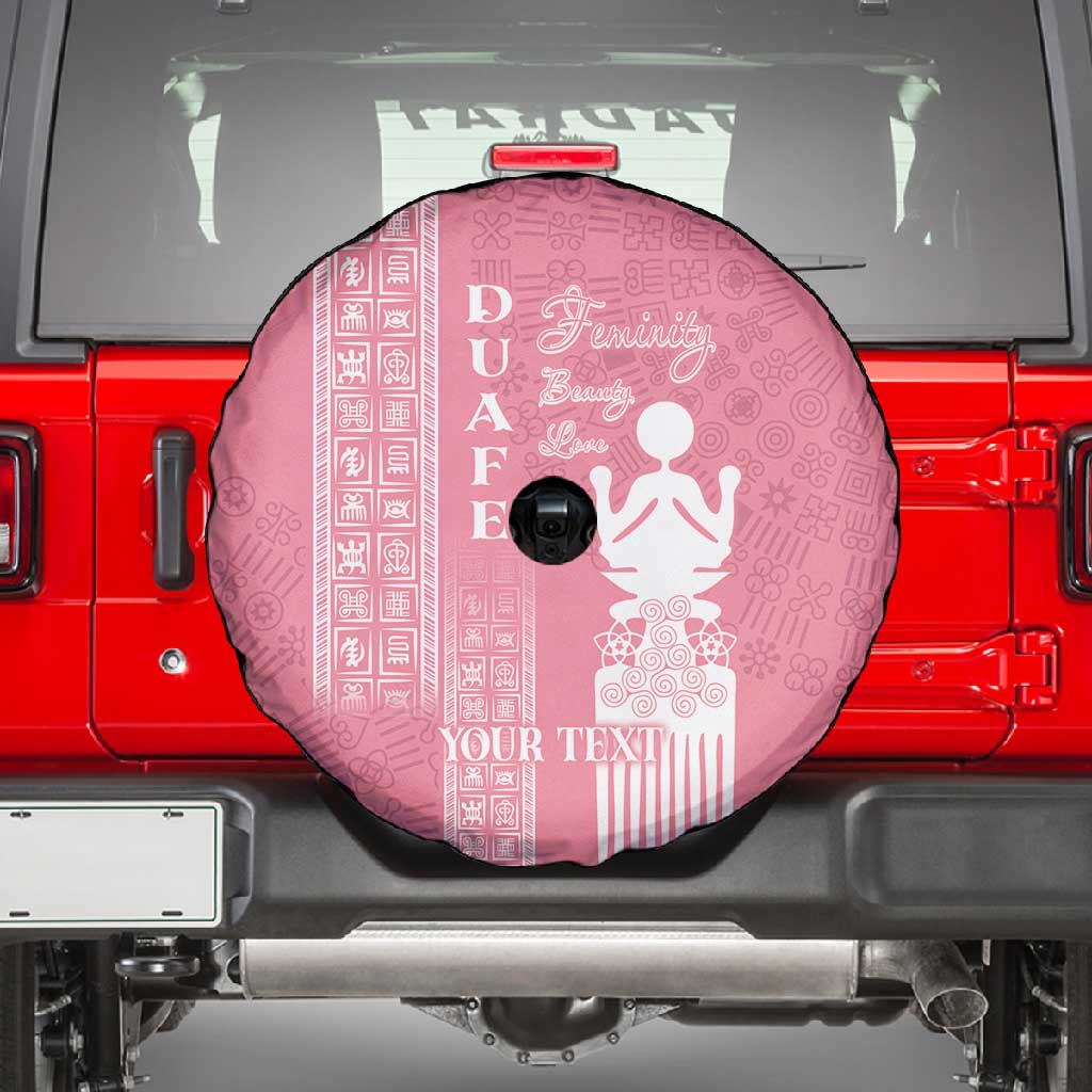 Personalized Adinkra Afro-Akan Culture Spare Tire Cover Duafe - Women's Day