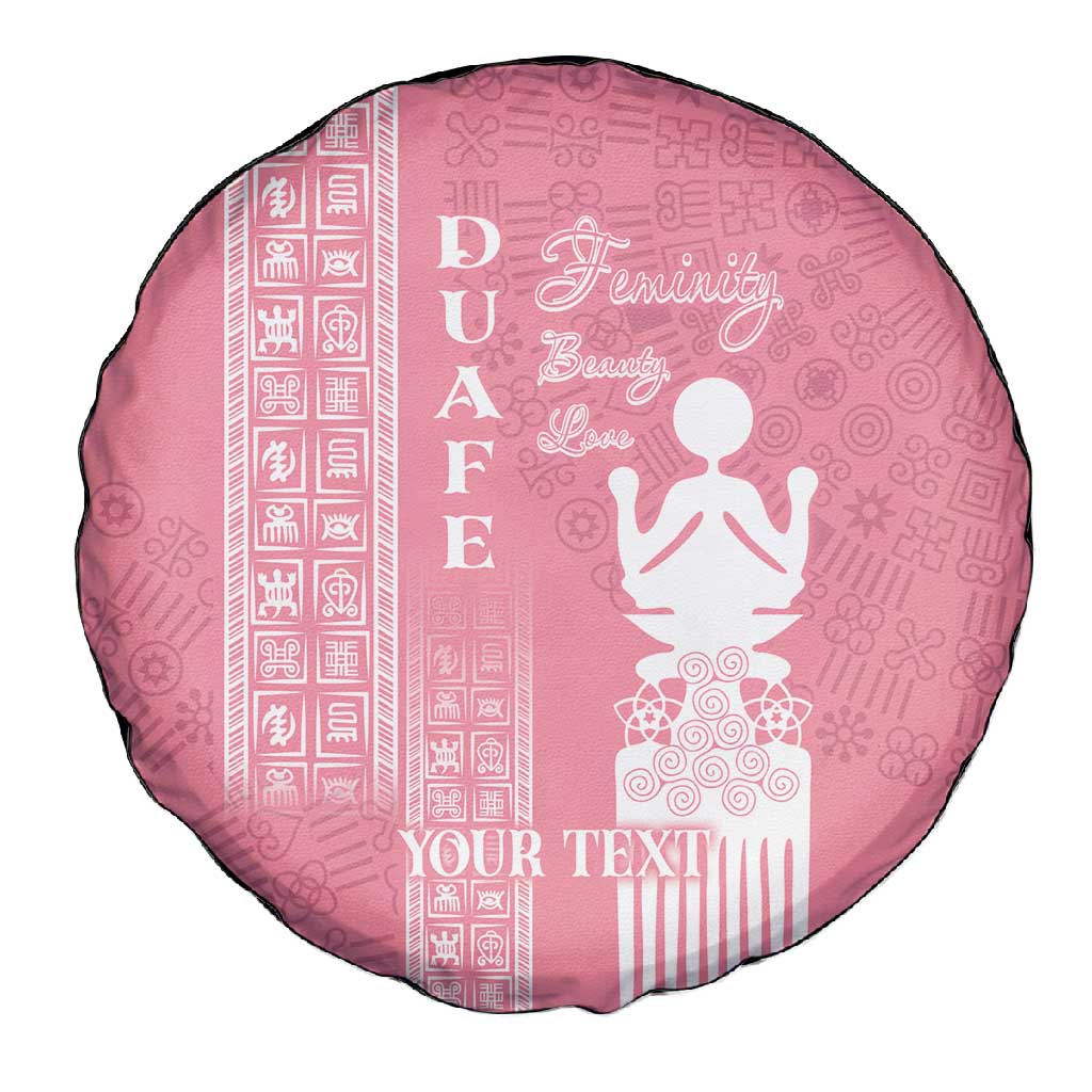 Personalized Adinkra Afro-Akan Culture Spare Tire Cover Duafe - Women's Day