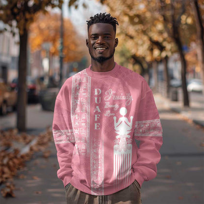 Personalized Adinkra Afro-Akan Culture Sweatshirt Duafe - Women's Day