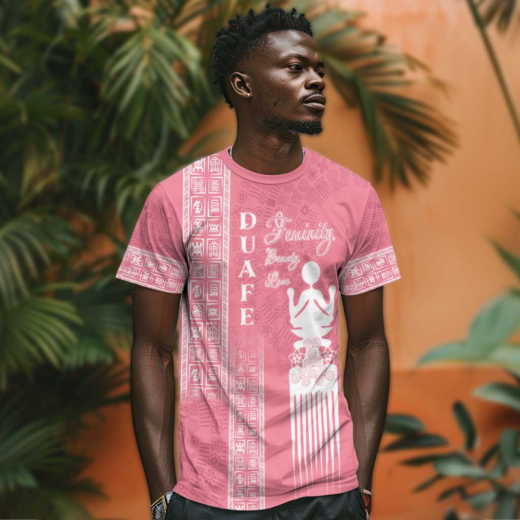 Personalized Adinkra Afro-Akan Culture T shirt Duafe - Women's Day
