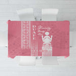 Personalized Adinkra Afro-Akan Culture Tablecloth Duafe - Women's Day