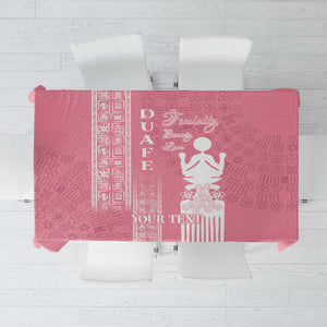 Personalized Adinkra Afro-Akan Culture Tablecloth Duafe - Women's Day